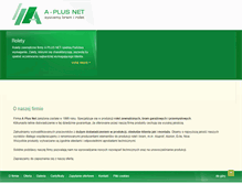 Tablet Screenshot of aplusnet.com.pl